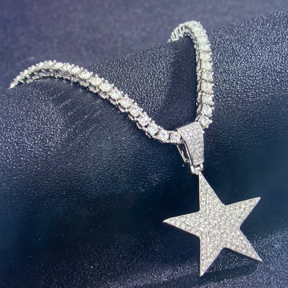 Rhinestone Star Necklace